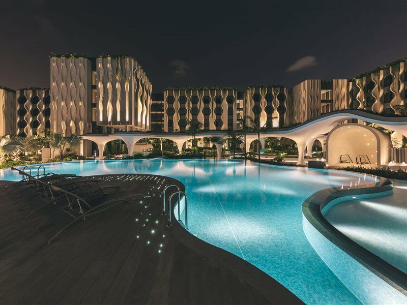 סינגפור The Outpost Hotel Sentosa By Far East Hospitality (Adults Only) מראה חיצוני תמונה The pool at the resort