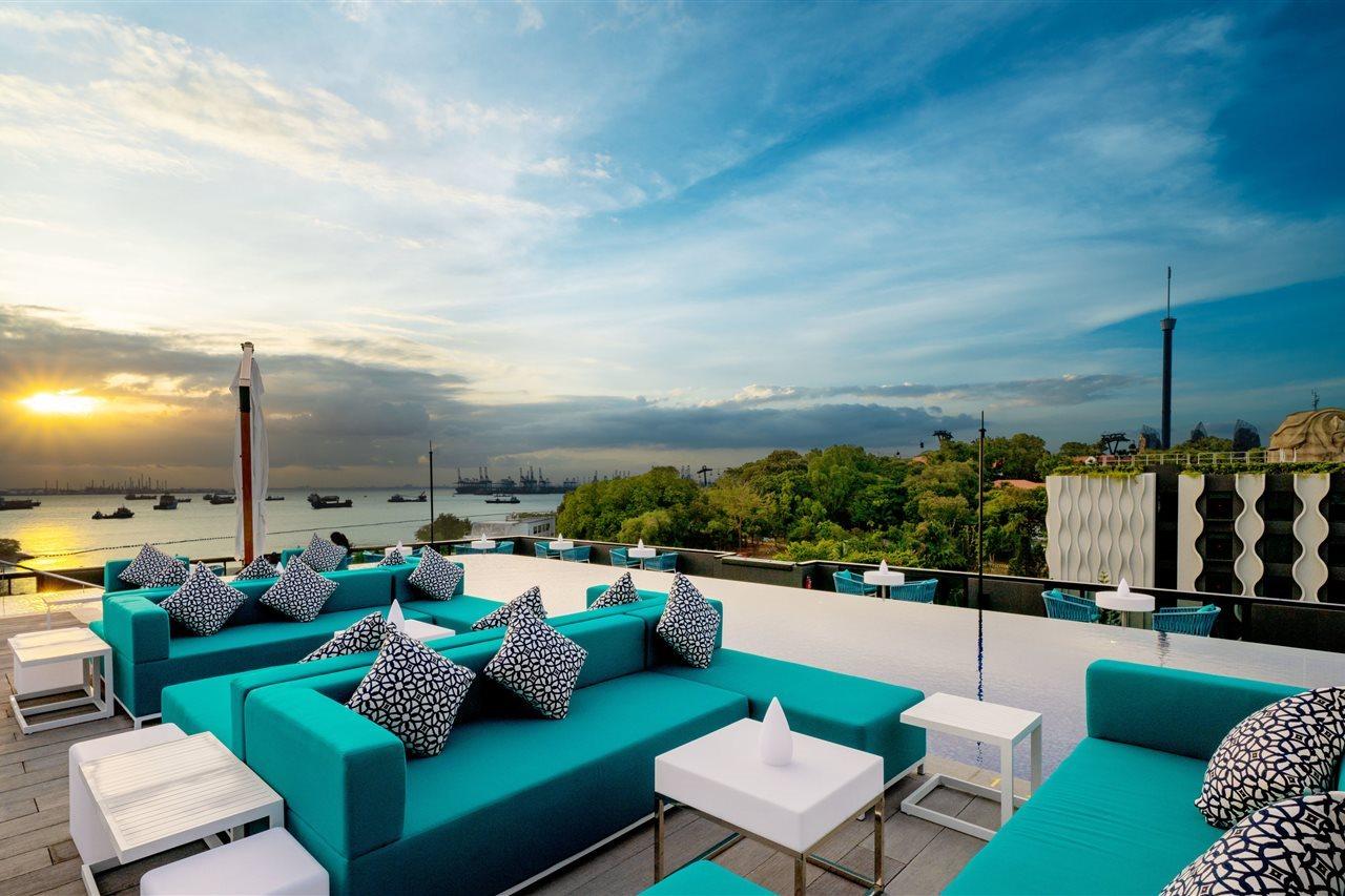 סינגפור The Outpost Hotel Sentosa By Far East Hospitality (Adults Only) מראה חיצוני תמונה Sky Bar